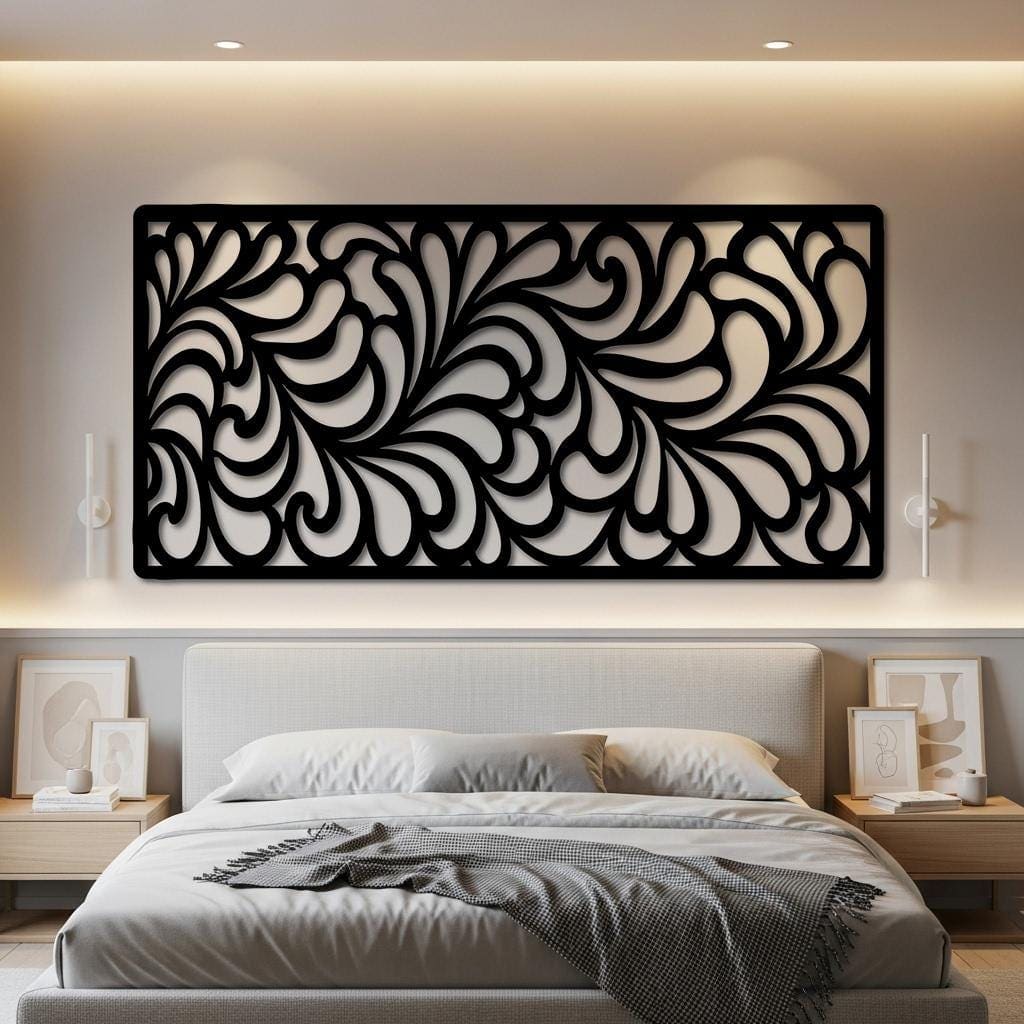 Art Mural Metalik – Abstrakt – punim artizanal nga AR-TI Atelier