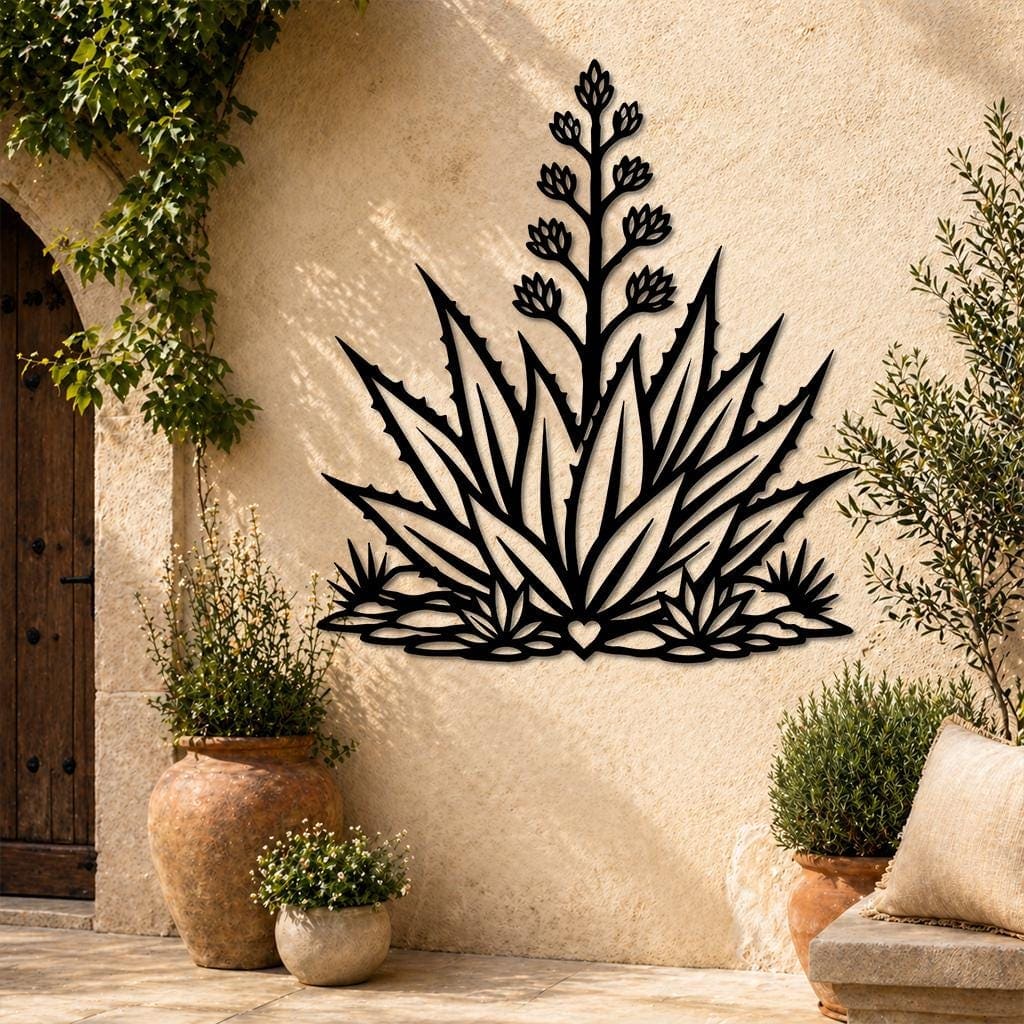 Art Mural Metalik – Agavja – punim artizanal çeliku nga AR-TI Atelier – foto 5