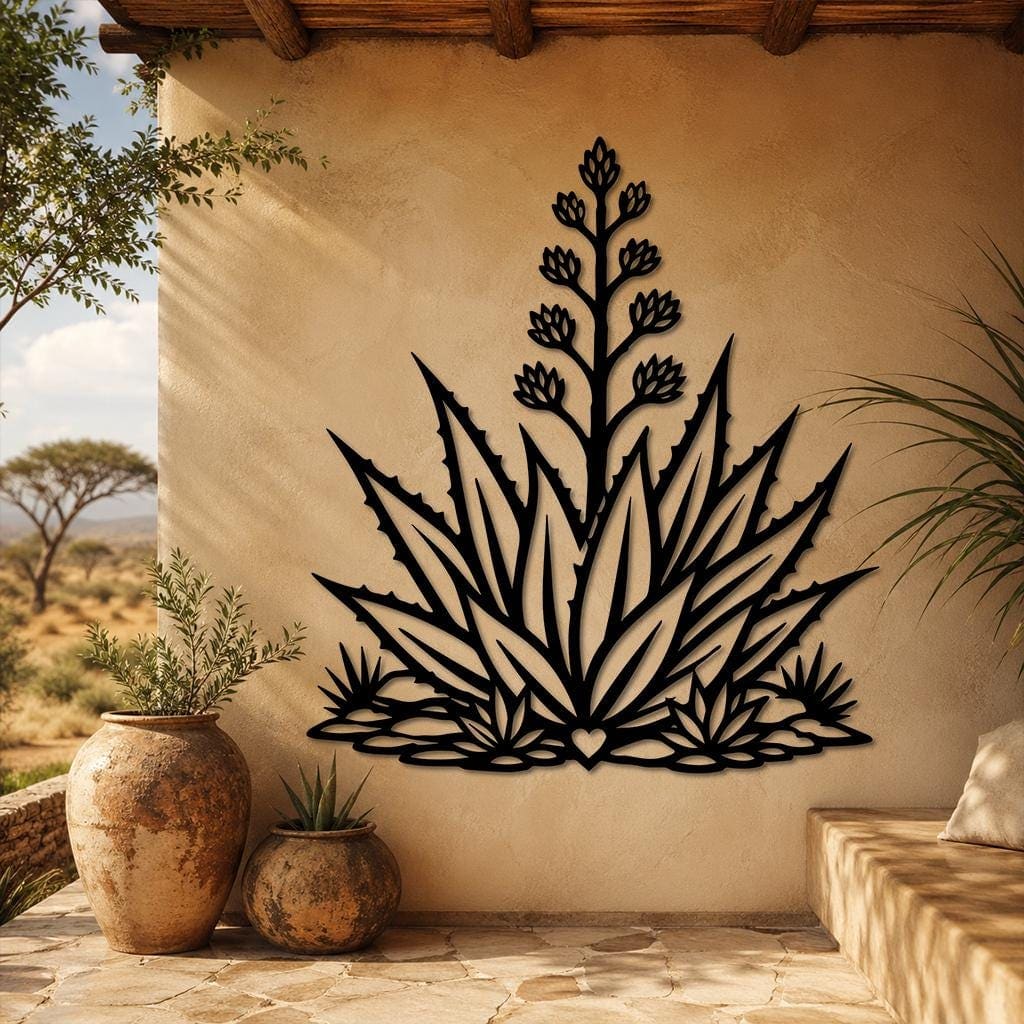 Art Mural Metalik – Agavja – punim artizanal çeliku nga AR-TI Atelier – foto 10
