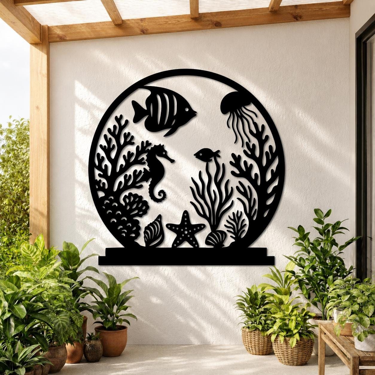Art Mural Metalik – Akuariumi – punim artizanal çeliku nga AR-TI Atelier – foto 5