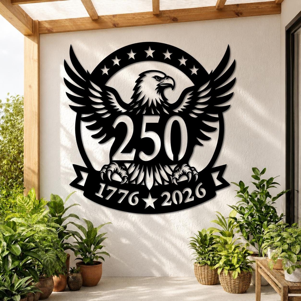Art Mural Metalik – Amerika – 250-Vjetori – punim artizanal çeliku nga AR-TI Atelier – foto 2