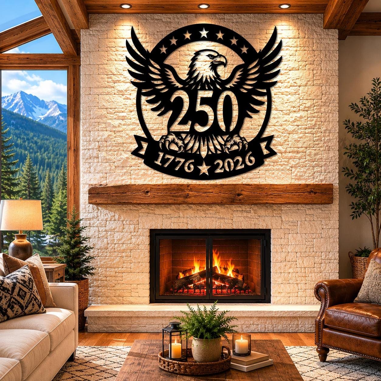 Art Mural Metalik – Amerika – 250-Vjetori – punim artizanal çeliku nga AR-TI Atelier – foto 7