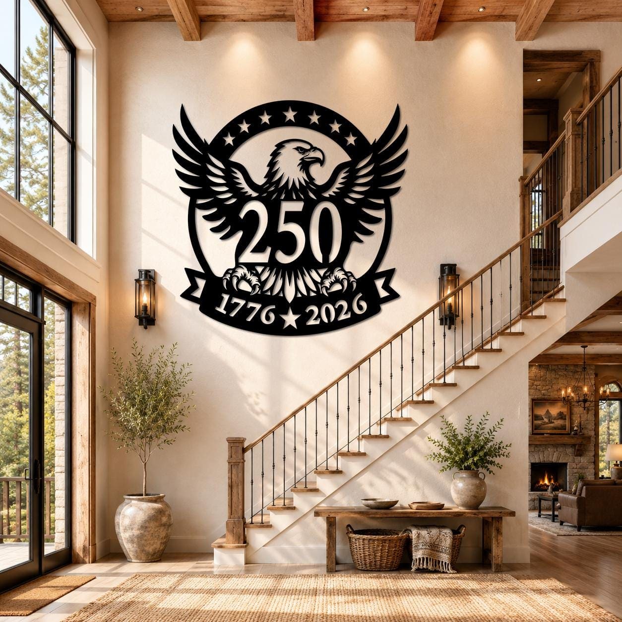 Art Mural Metalik – Amerika – 250-Vjetori – punim artizanal çeliku nga AR-TI Atelier – foto 8