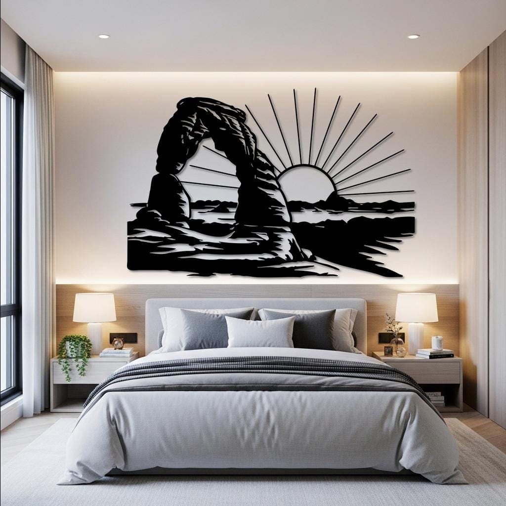 Art Mural Metalik – Arches National Park – punim artizanal çeliku nga AR-TI Atelier – foto 3