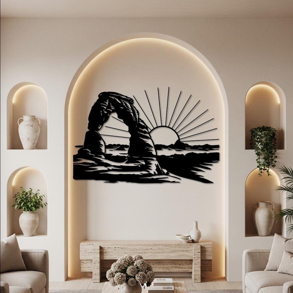 Art Mural Metalik – Arches National Park – punim artizanal çeliku nga AR-TI Atelier – foto 4