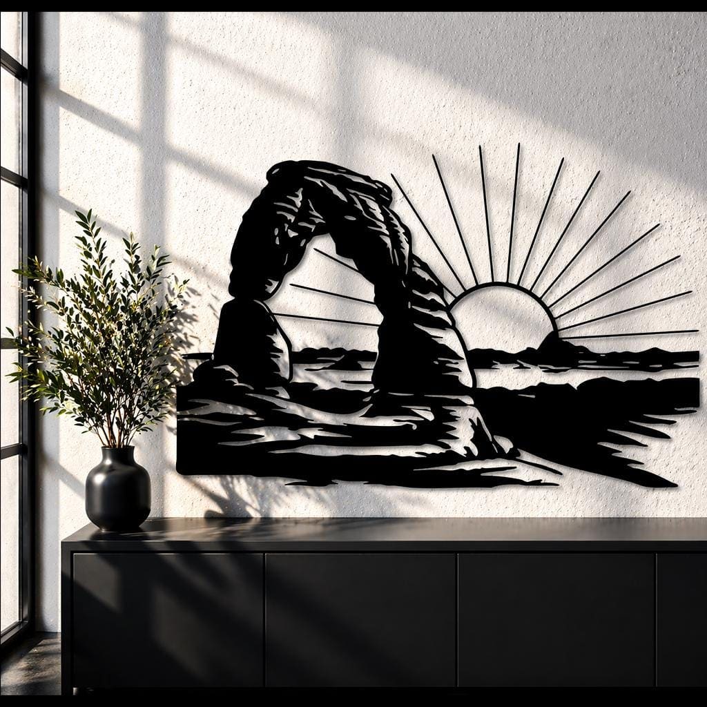 Art Mural Metalik – Arches National Park – punim artizanal çeliku nga AR-TI Atelier – foto 6