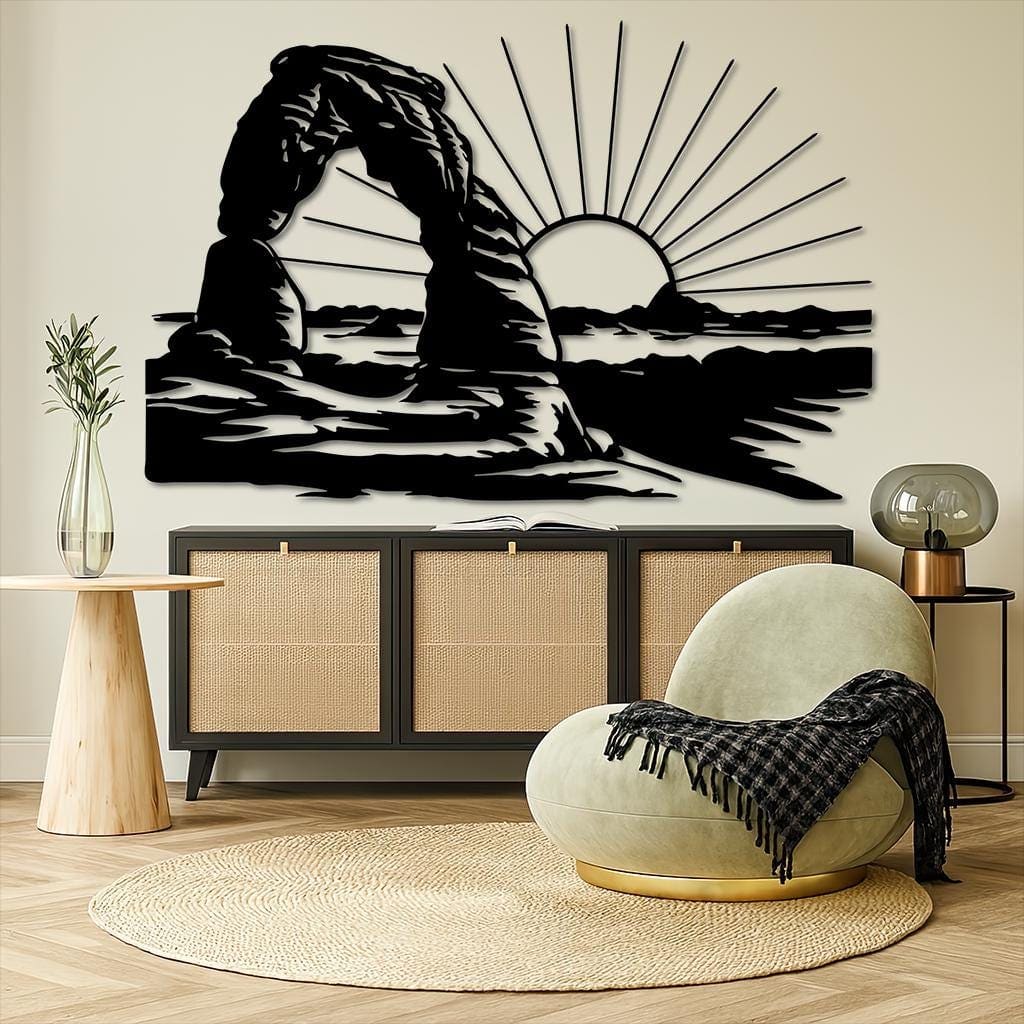 Art Mural Metalik – Arches National Park – punim artizanal çeliku nga AR-TI Atelier – foto 7