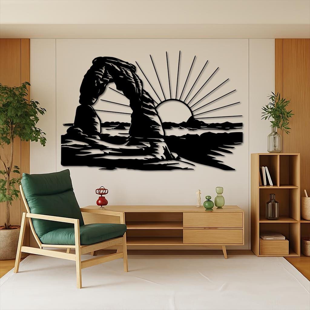 Art Mural Metalik – Arches National Park – punim artizanal çeliku nga AR-TI Atelier – foto 9