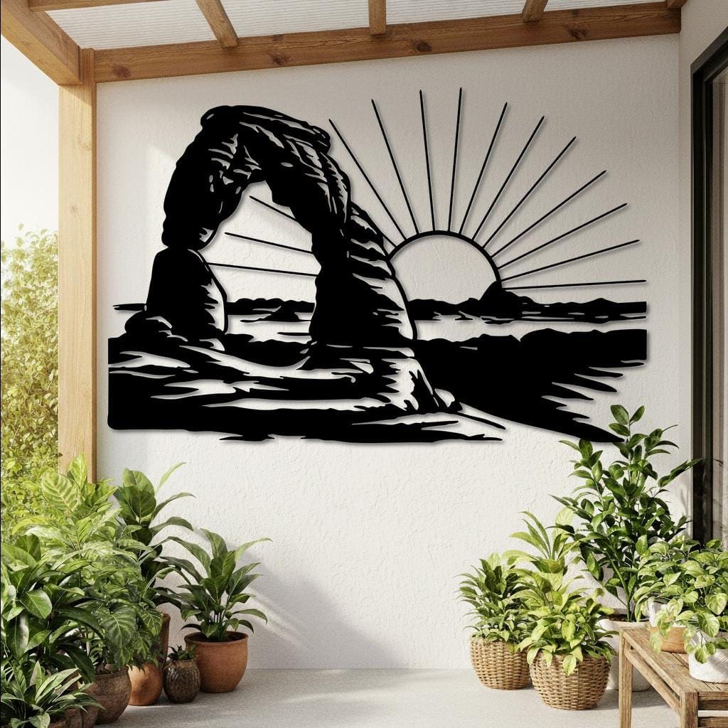 Art Mural Metalik – Arches National Park – punim artizanal çeliku nga AR-TI Atelier – foto 10