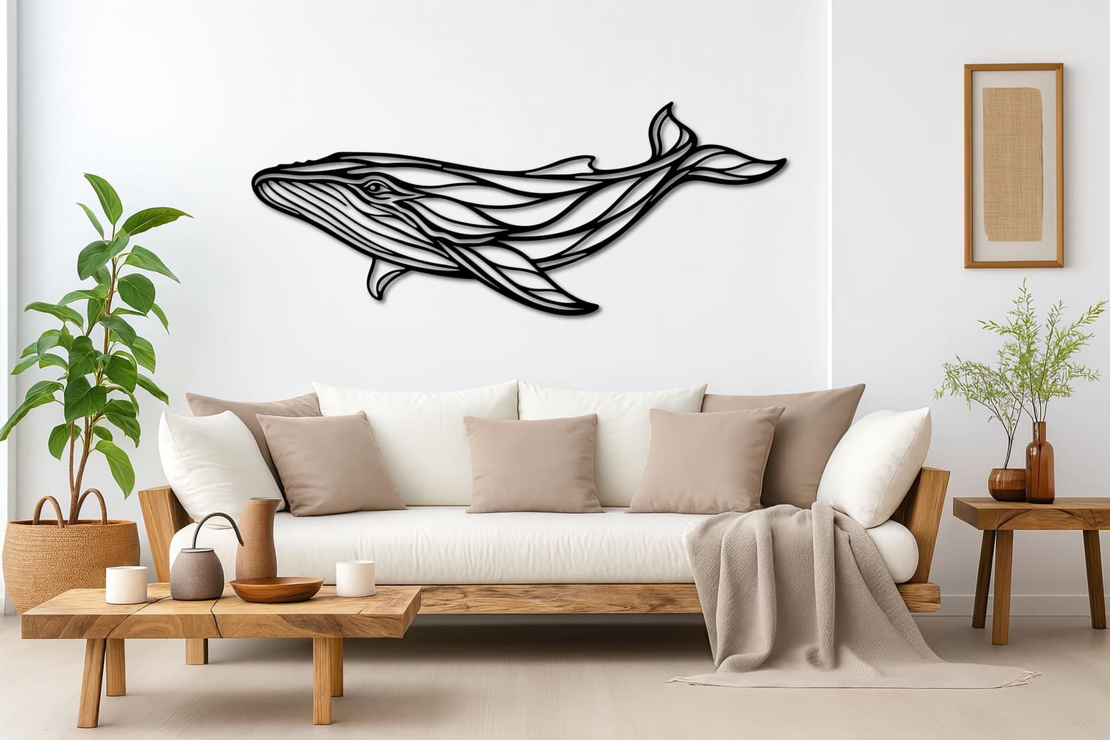 Art Mural Metalik – Balena – punim artizanal çeliku nga AR-TI Atelier – foto 5