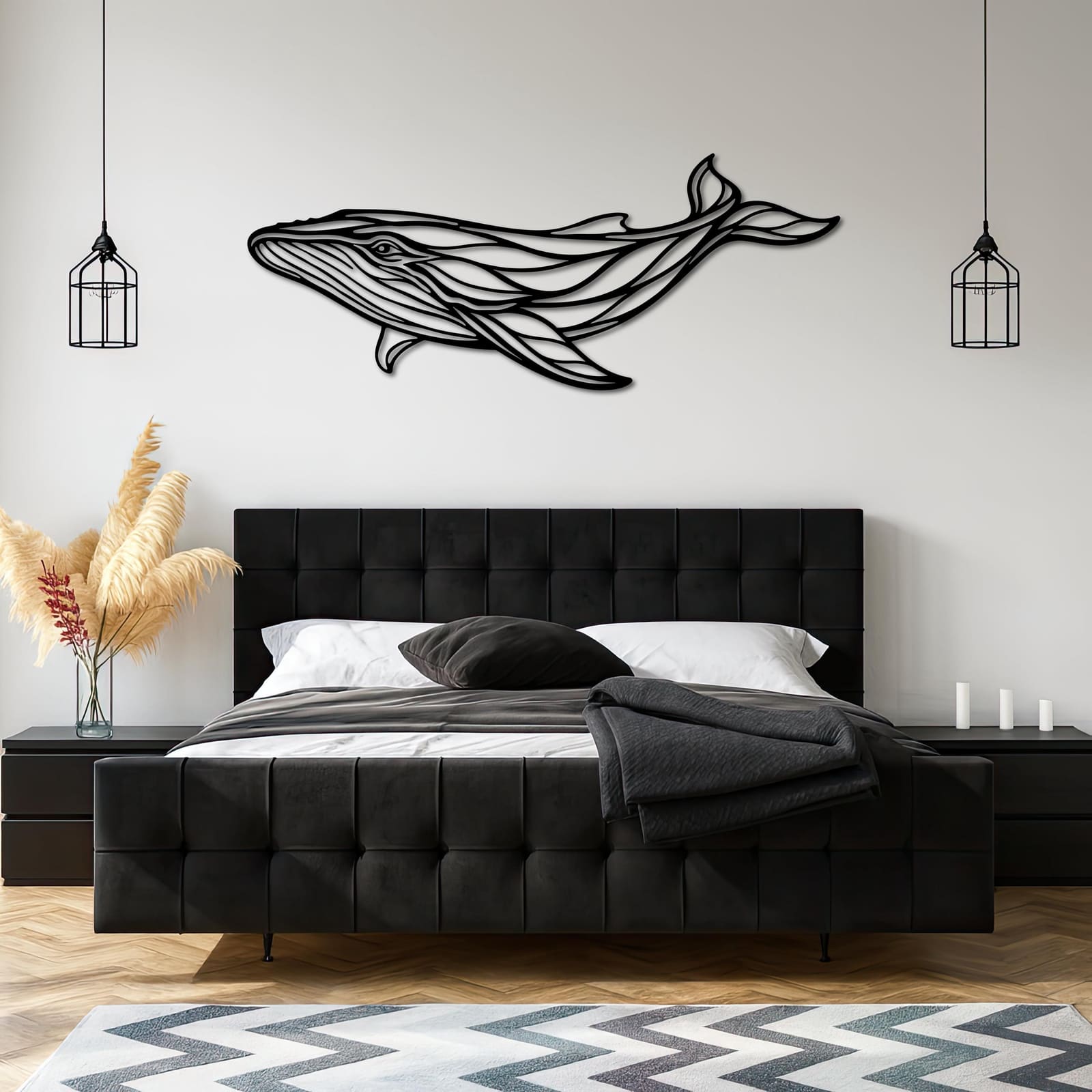 Art Mural Metalik – Balena – punim artizanal çeliku nga AR-TI Atelier – foto 6