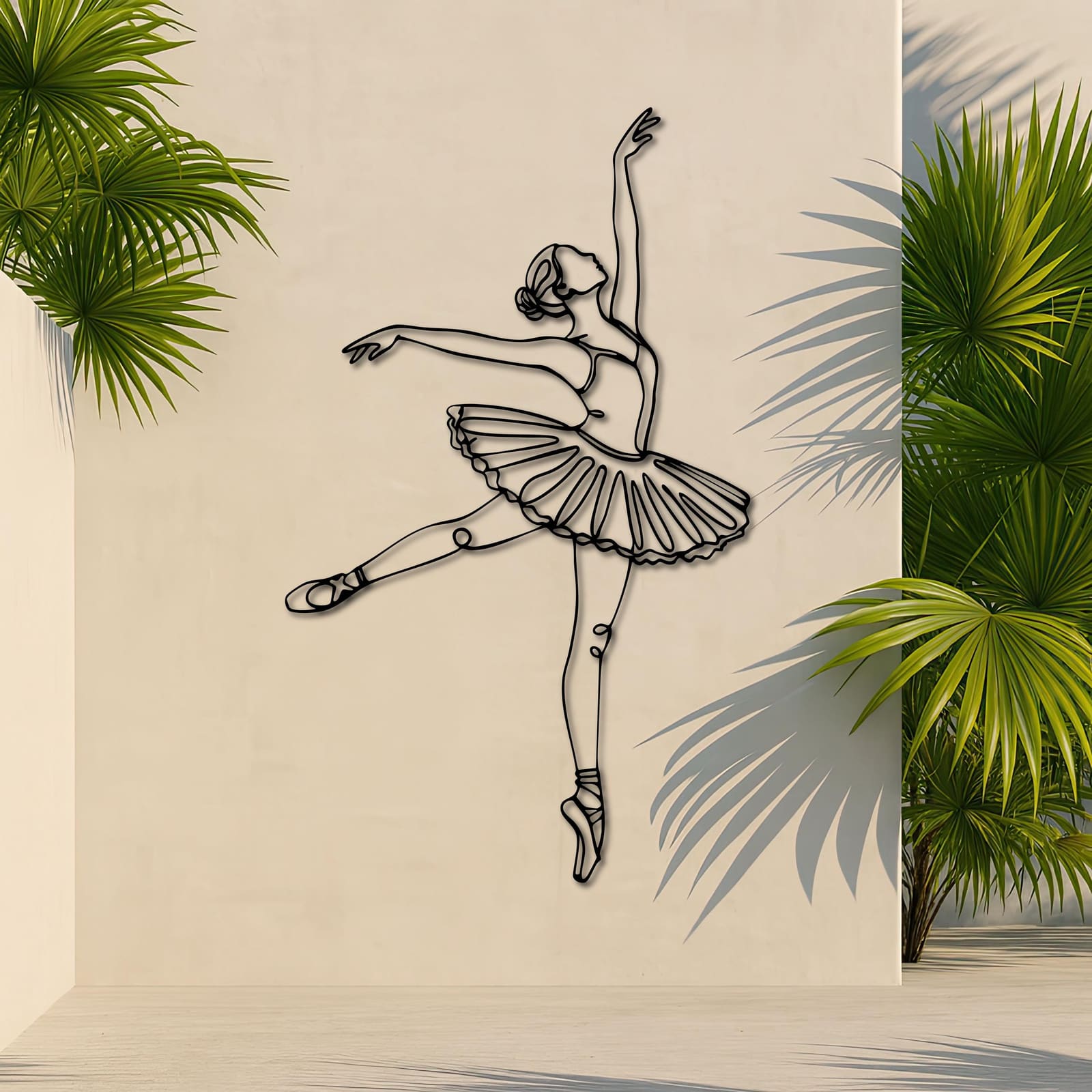 Art Mural Metalik – Balerina – punim artizanal çeliku nga AR-TI Atelier – foto 2