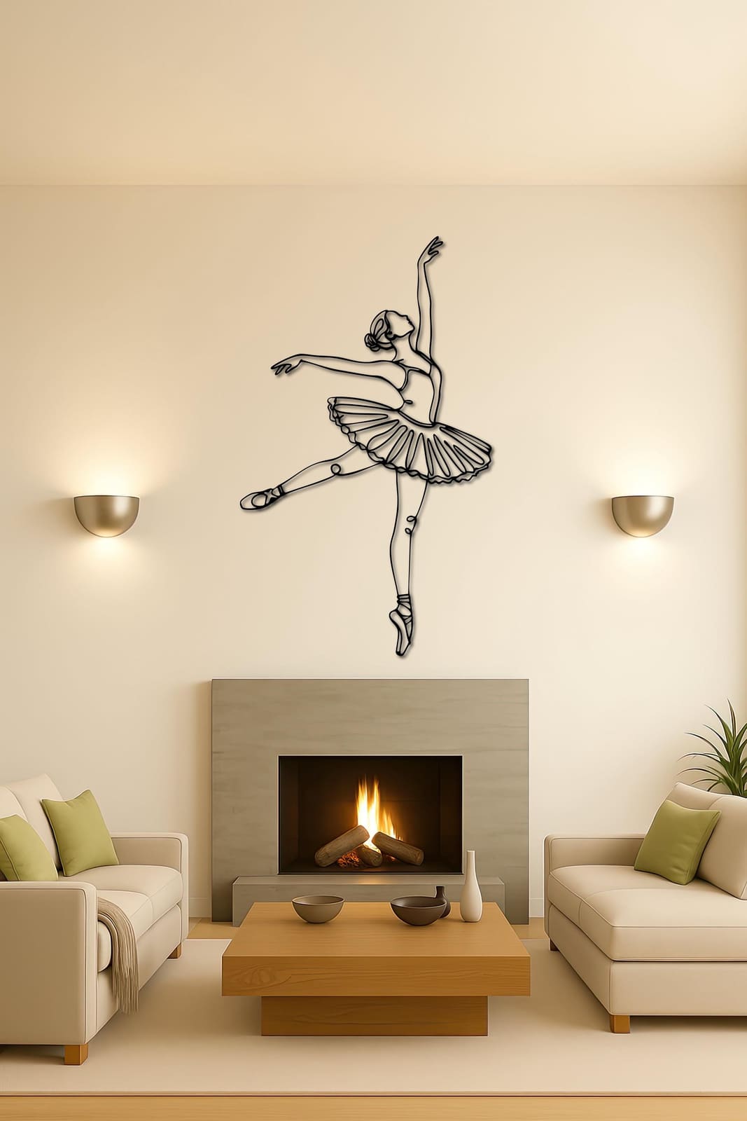 Art Mural Metalik – Balerina – punim artizanal çeliku nga AR-TI Atelier – foto 4