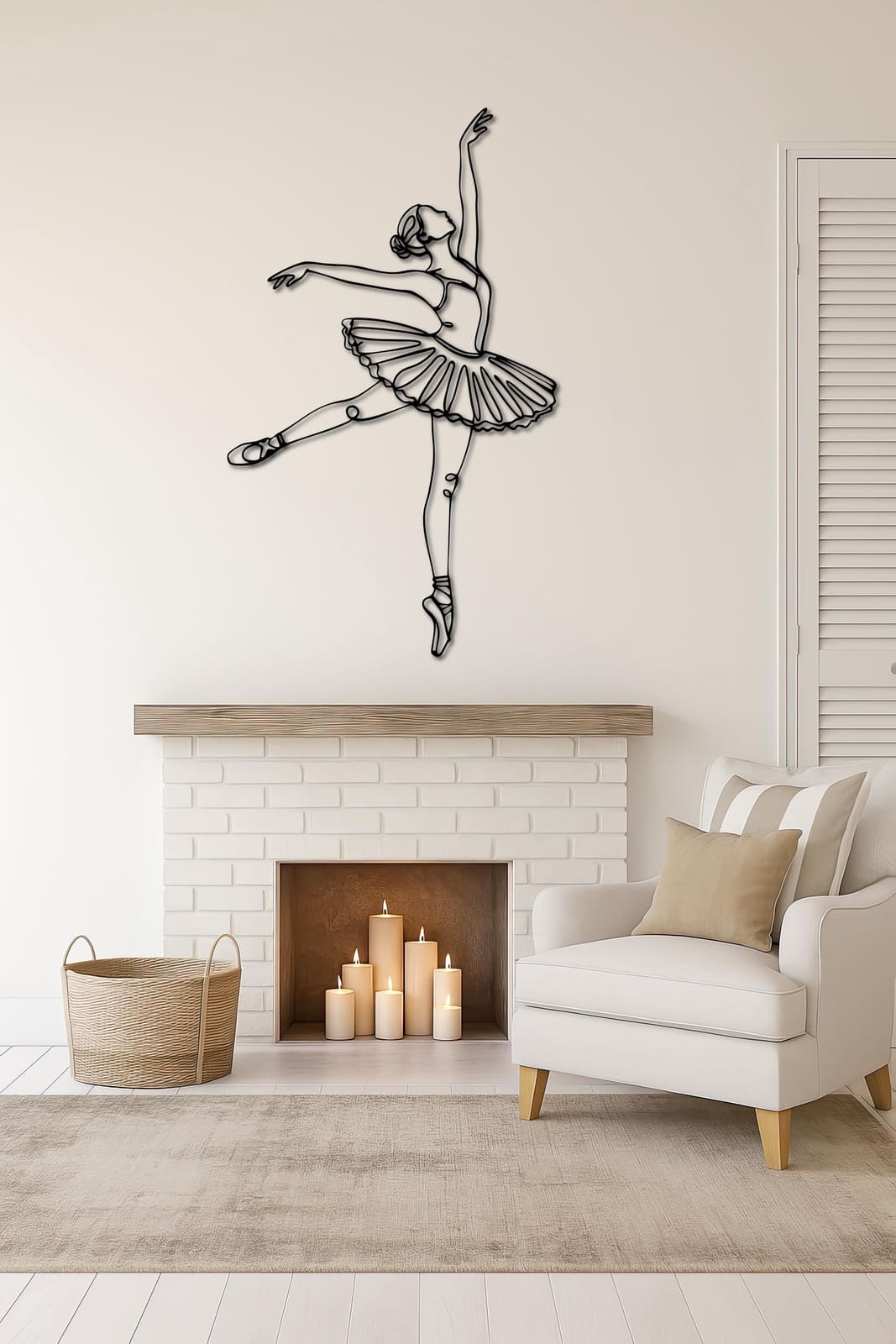 Art Mural Metalik – Balerina – punim artizanal çeliku nga AR-TI Atelier – foto 5