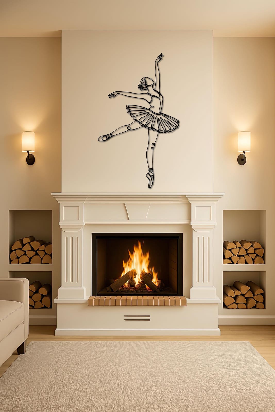 Art Mural Metalik – Balerina – punim artizanal çeliku nga AR-TI Atelier – foto 8