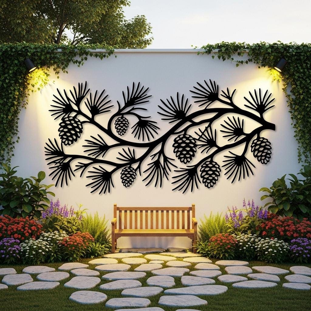 Art Mural Metalik – Boçja e Pishës – punim artizanal çeliku nga AR-TI Atelier – foto 6