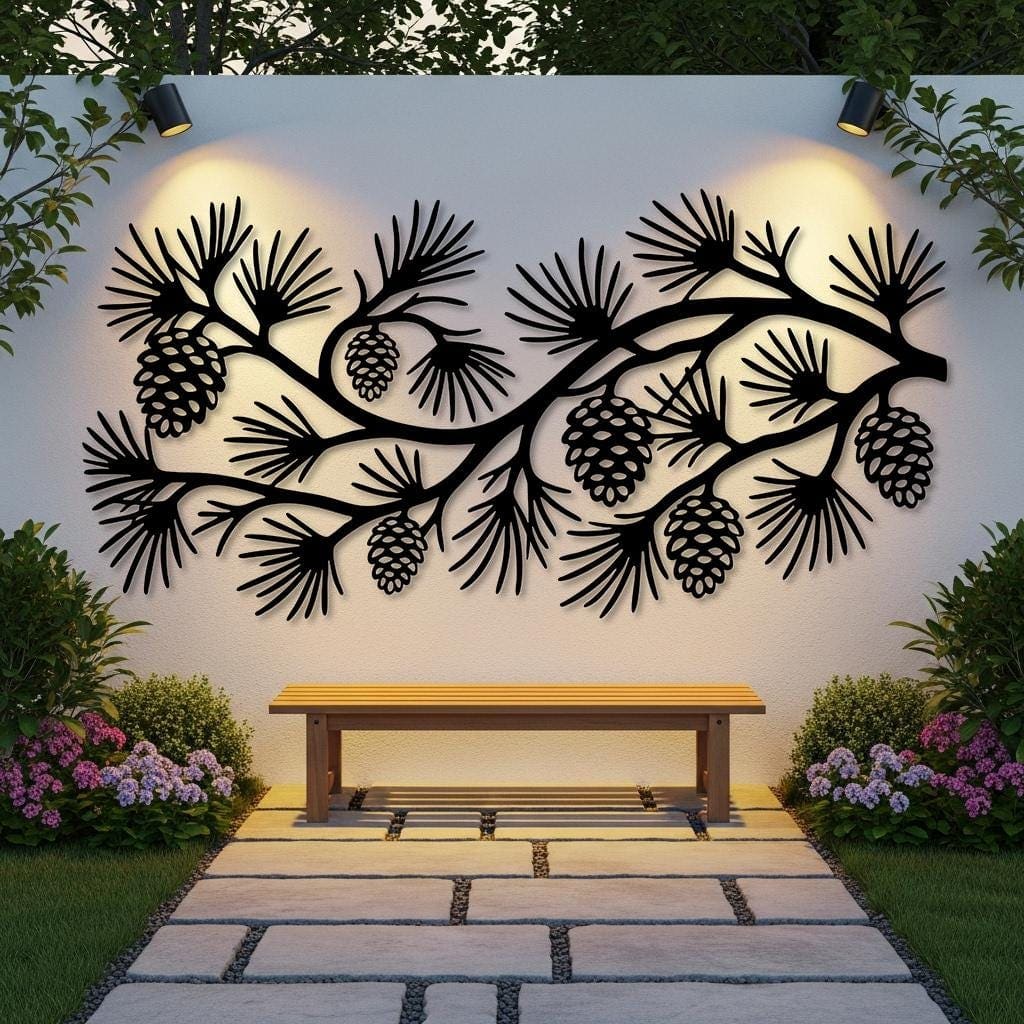 Art Mural Metalik – Boçja e Pishës – punim artizanal çeliku nga AR-TI Atelier – foto 7