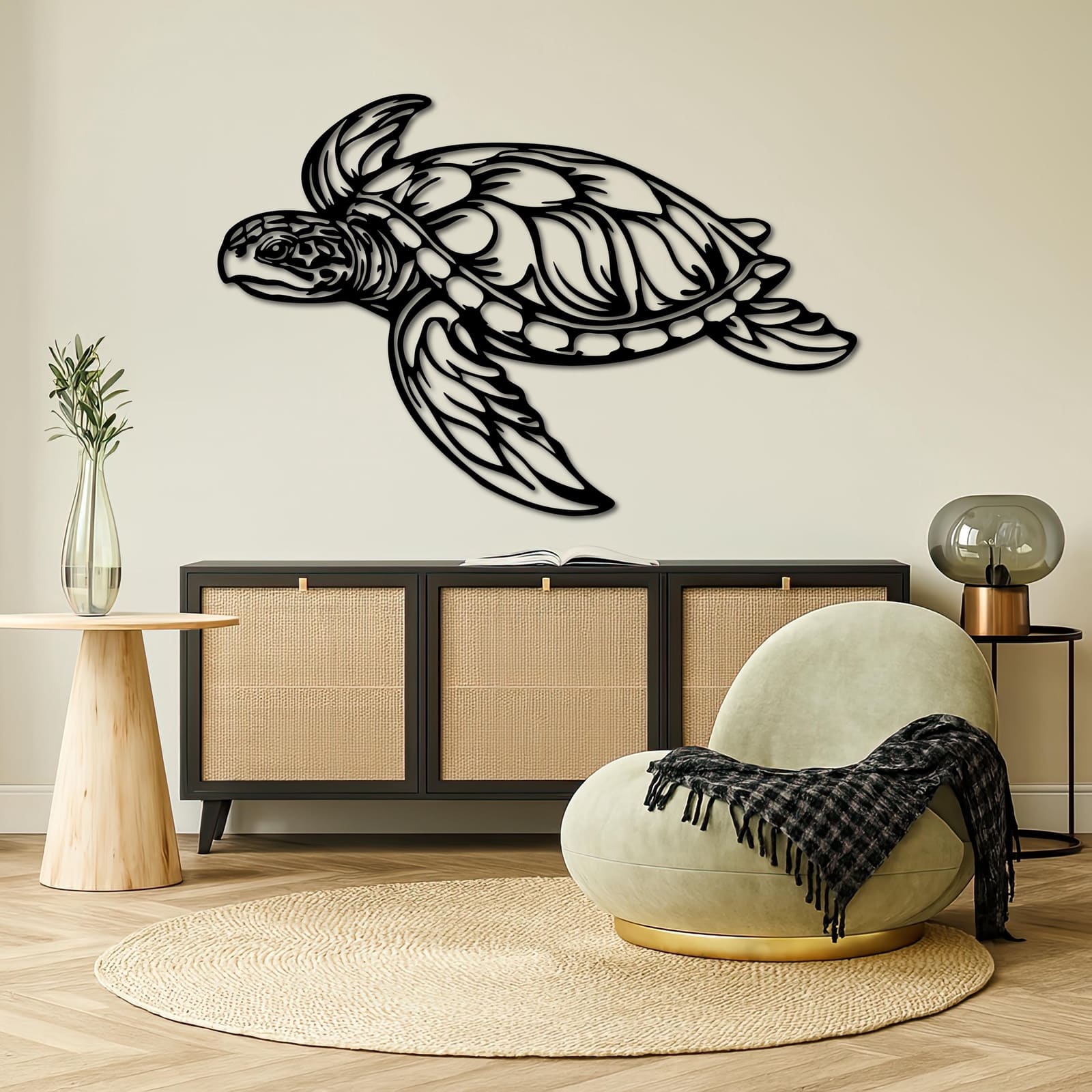 Art Mural Metalik – Breshka e Detit – punim artizanal çeliku nga AR-TI Atelier – foto 2