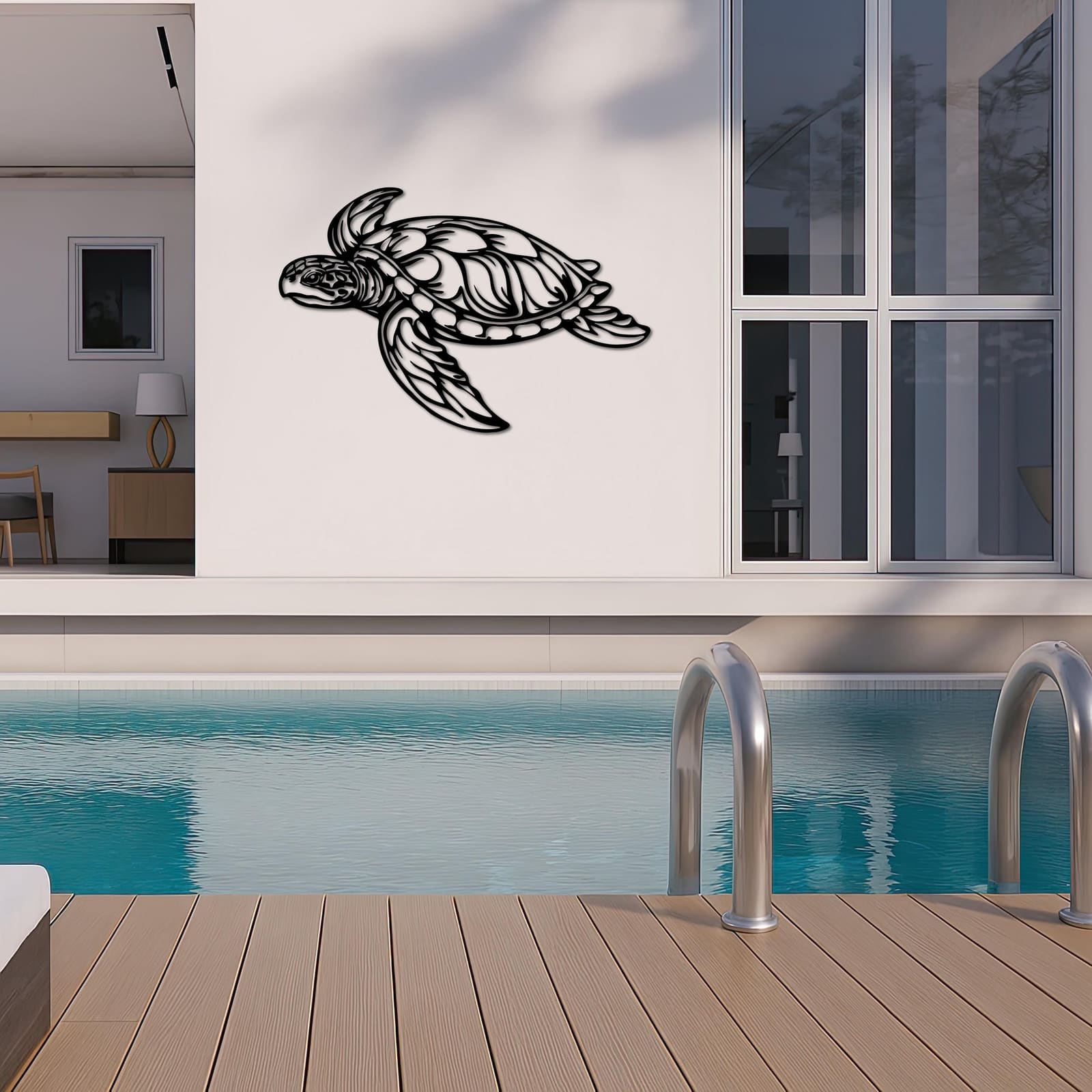 Art Mural Metalik – Breshka e Detit – punim artizanal çeliku nga AR-TI Atelier – foto 6