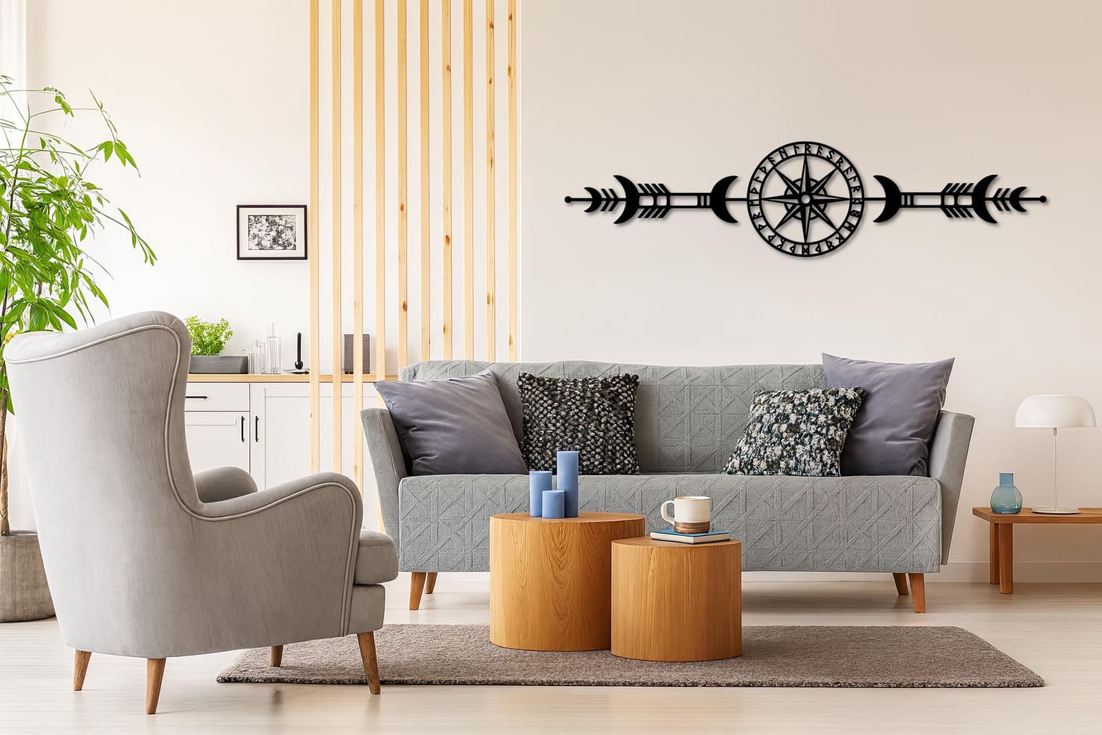 Art Mural Metalik – Busulla – punim artizanal çeliku nga AR-TI Atelier – foto 4