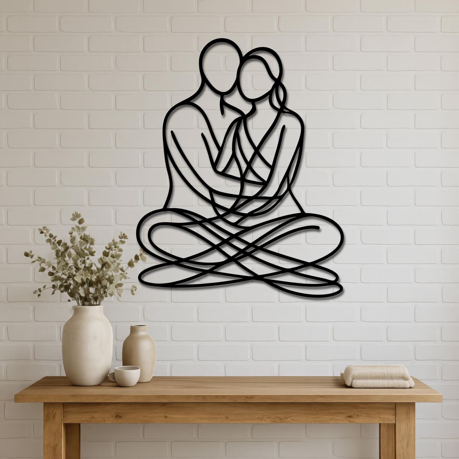 Art Mural Metalik – Çift Abstrakt – punim artizanal çeliku nga AR-TI Atelier – foto 7