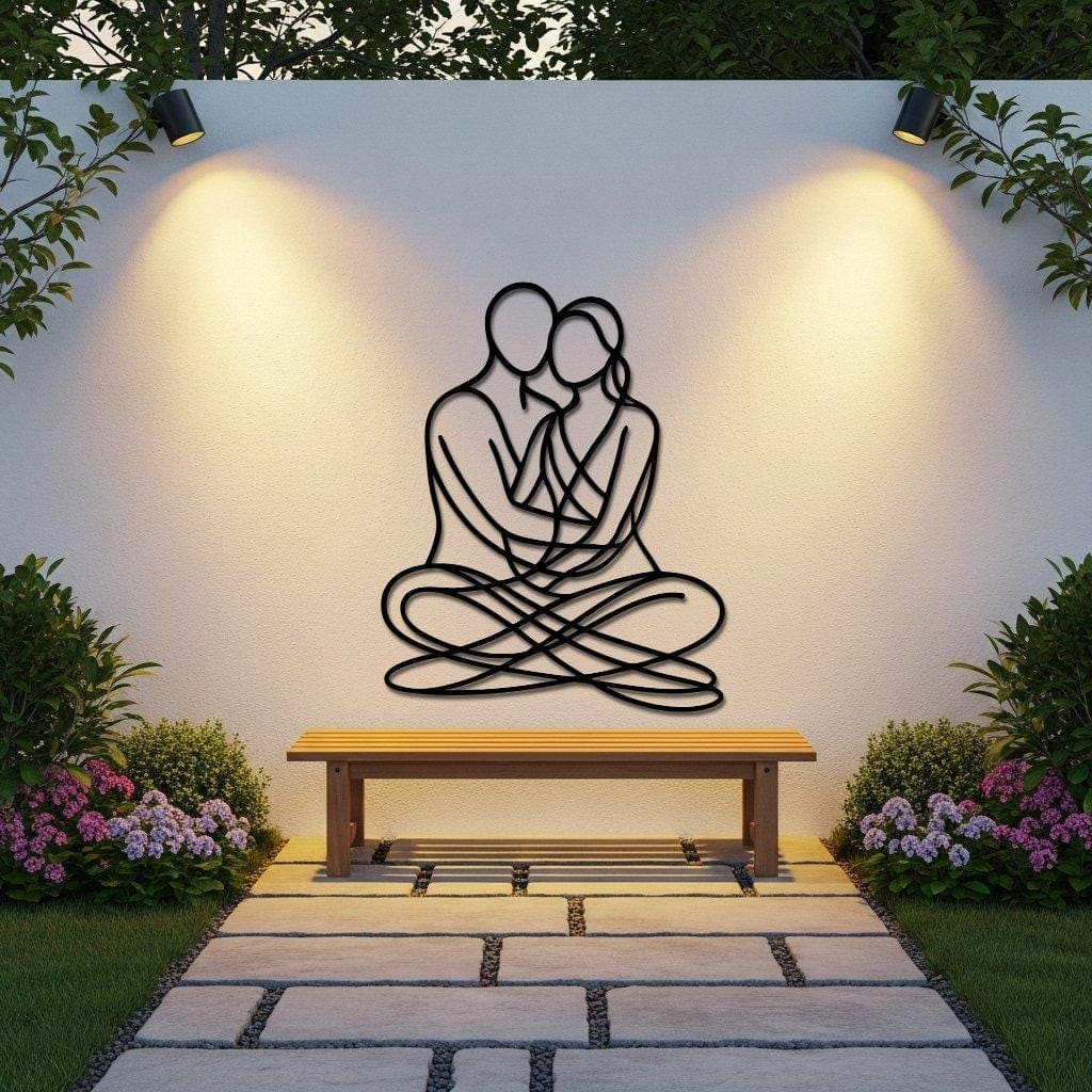 Art Mural Metalik – Çift Abstrakt – punim artizanal çeliku nga AR-TI Atelier – foto 8