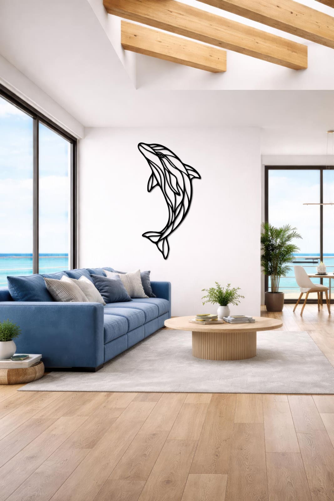 Art Mural Metalik – Delfini – punim artizanal çeliku nga AR-TI Atelier – foto 8