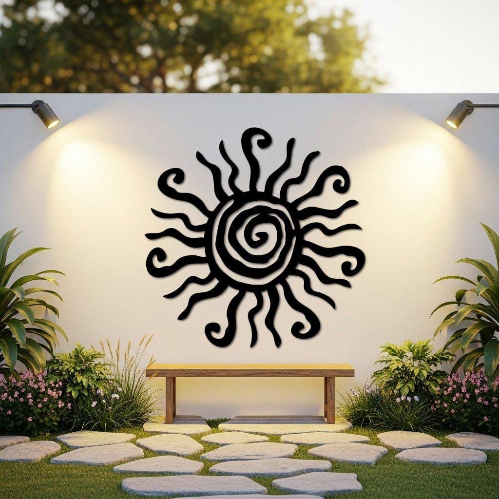 Art Mural Metalik – Dielli Artistik – punim artizanal çeliku nga AR-TI Atelier – foto 3