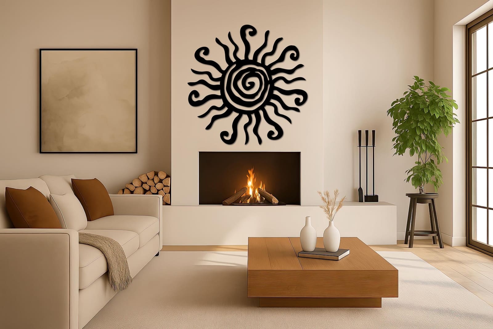 Art Mural Metalik – Dielli Artistik – punim artizanal çeliku nga AR-TI Atelier – foto 6