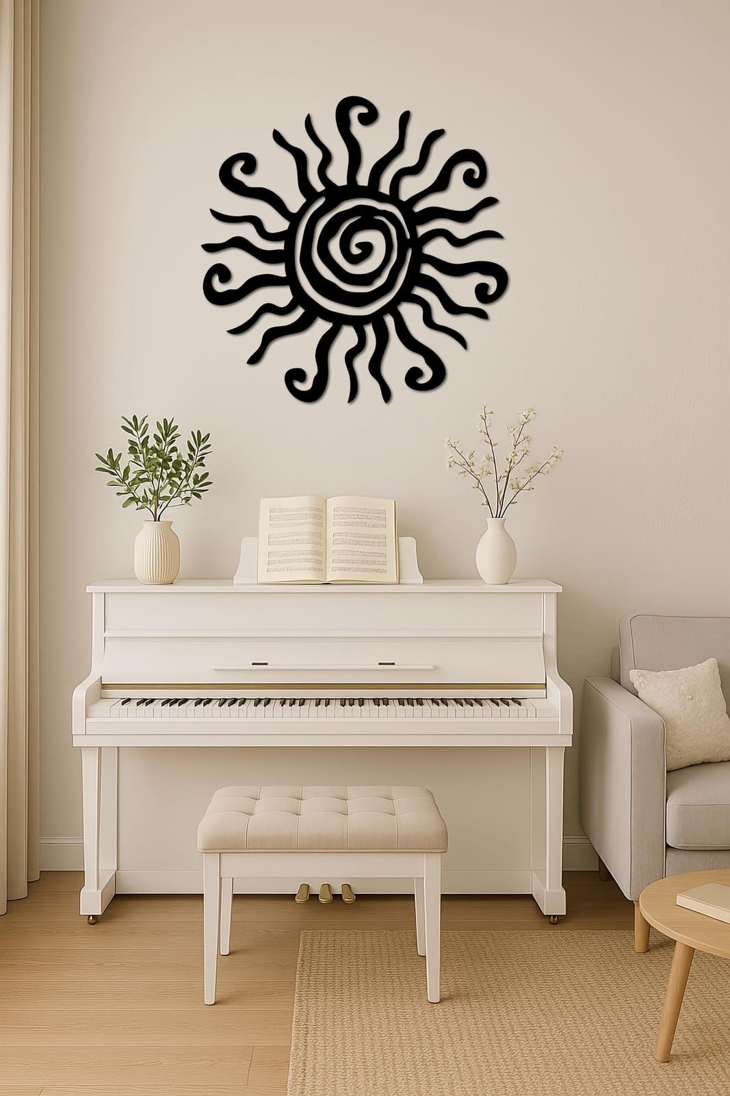 Art Mural Metalik – Dielli Artistik – punim artizanal çeliku nga AR-TI Atelier – foto 8