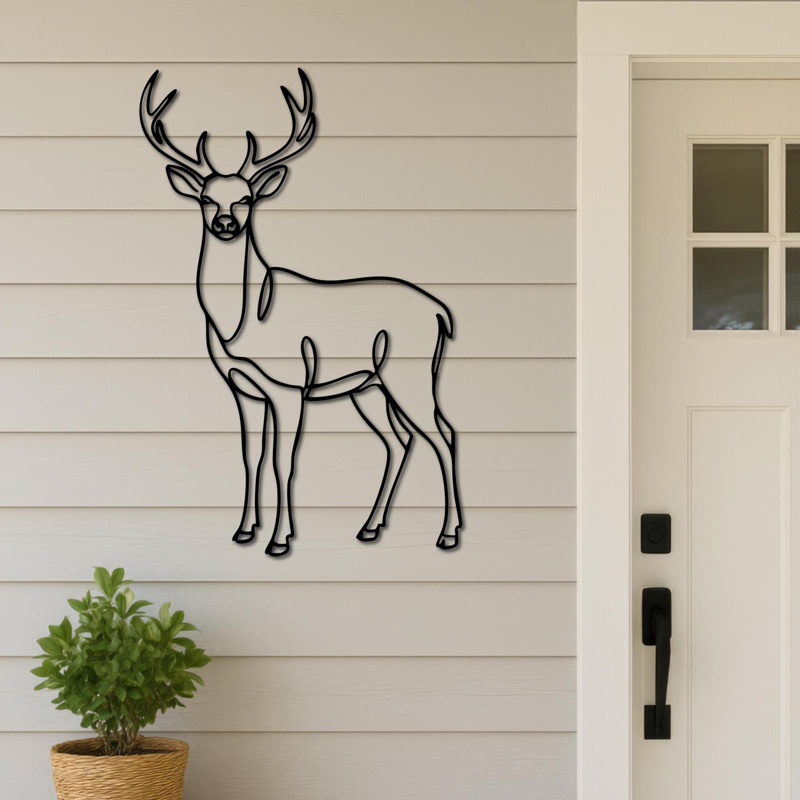 Art Mural Metalik – Dreri Line Art – punim artizanal çeliku nga AR-TI Atelier – foto 2