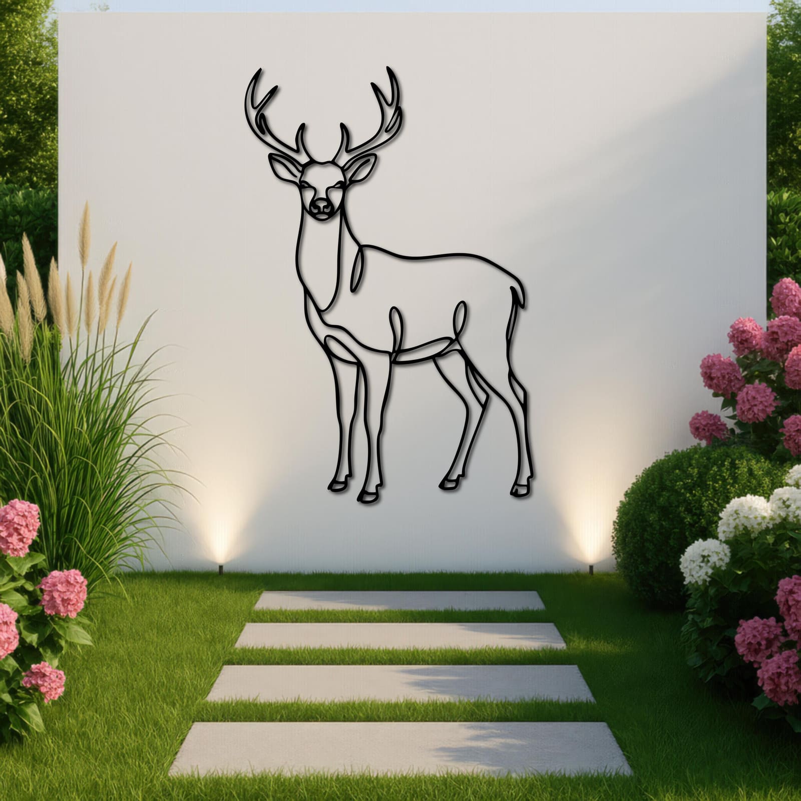Art Mural Metalik – Dreri Line Art – punim artizanal çeliku nga AR-TI Atelier – foto 8