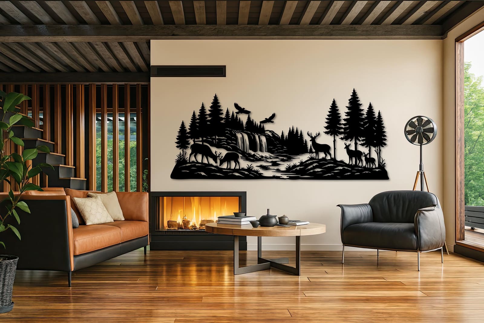 Art Mural Metalik – Dreri · Modeli 3 – punim artizanal çeliku nga AR-TI Atelier – foto 2