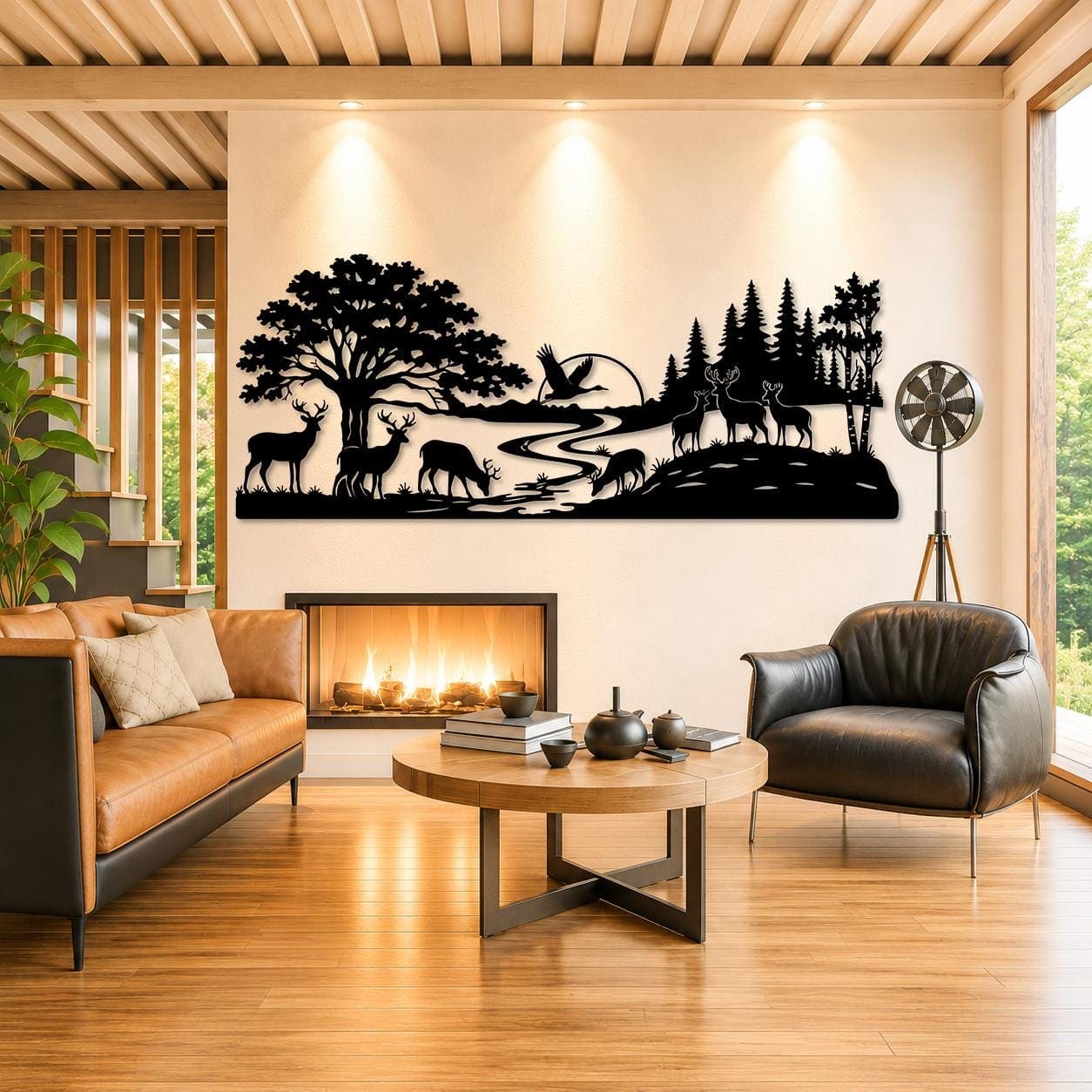 Art Mural Metalik – Dreri · Modeli 5 – punim artizanal çeliku nga AR-TI Atelier – foto 1