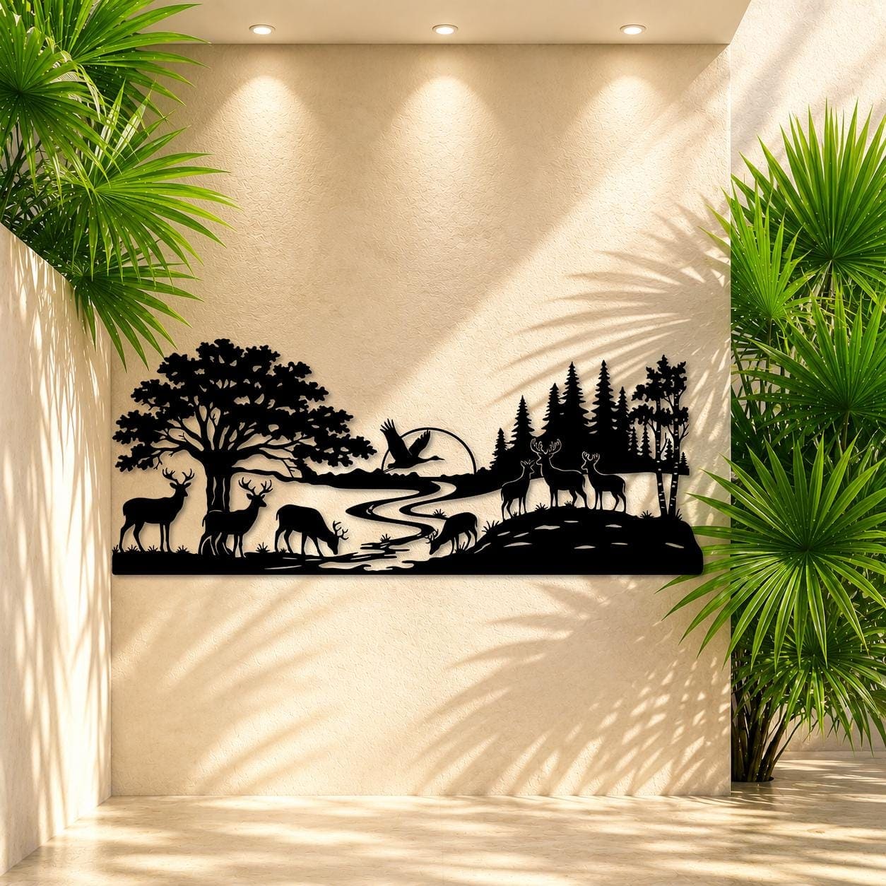 Art Mural Metalik – Dreri · Modeli 5 – punim artizanal çeliku nga AR-TI Atelier – foto 5