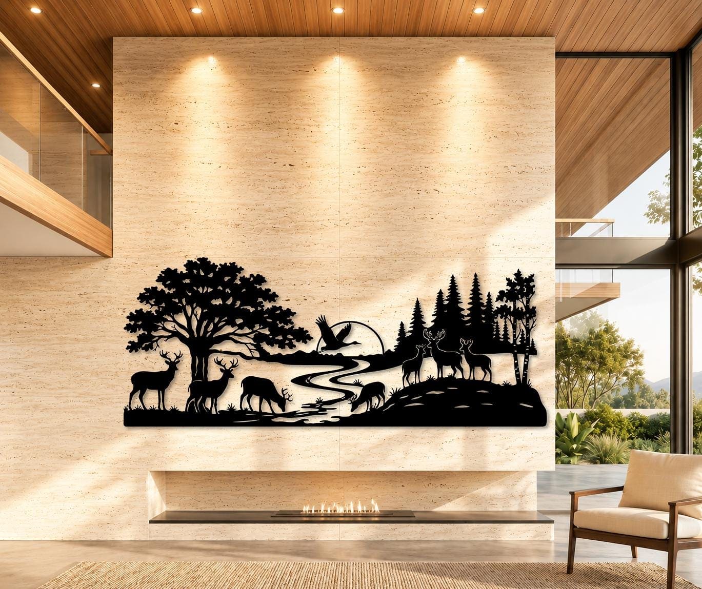 Art Mural Metalik – Dreri · Modeli 5 – punim artizanal çeliku nga AR-TI Atelier – foto 6