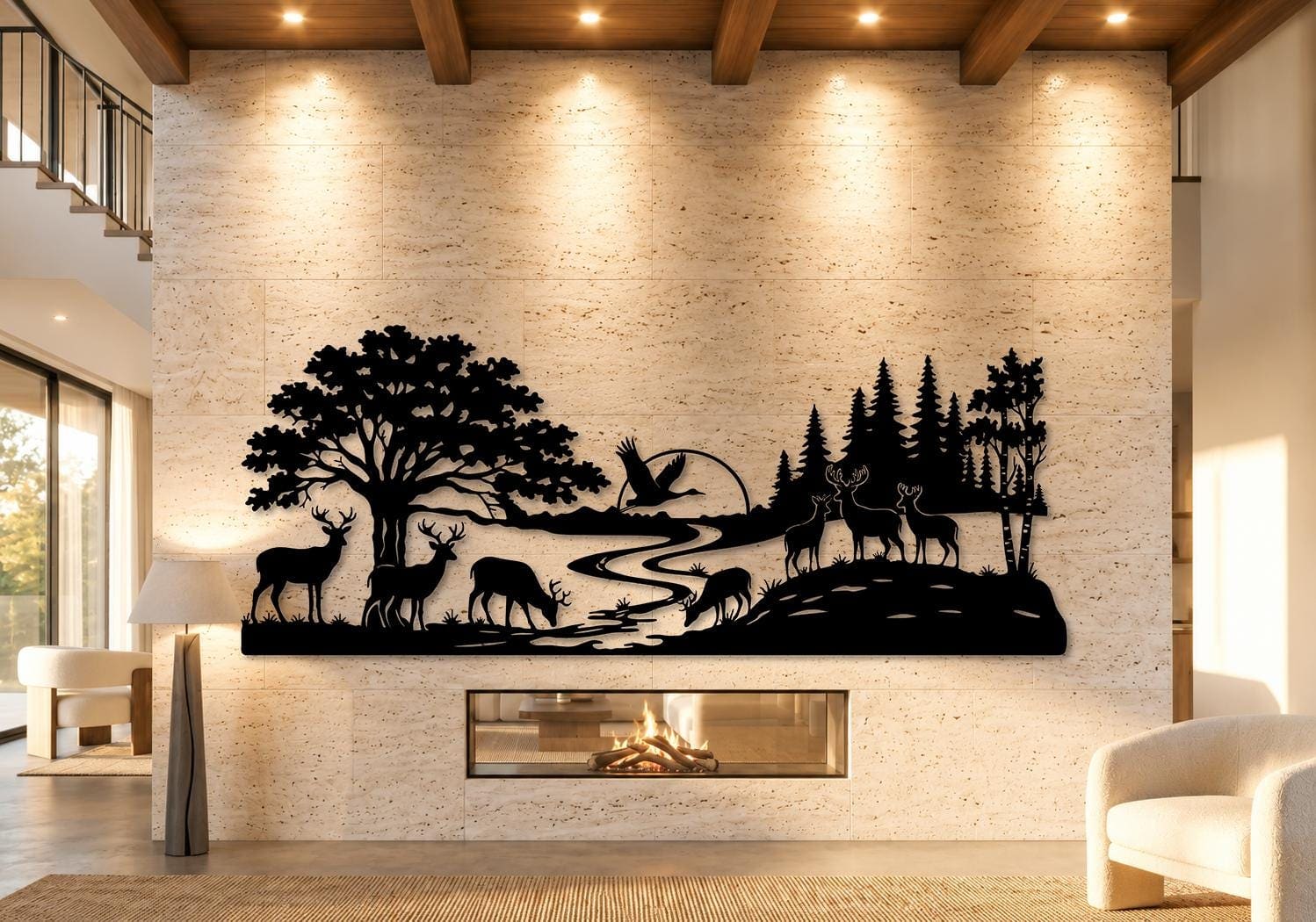 Art Mural Metalik – Dreri · Modeli 5 – punim artizanal çeliku nga AR-TI Atelier – foto 7