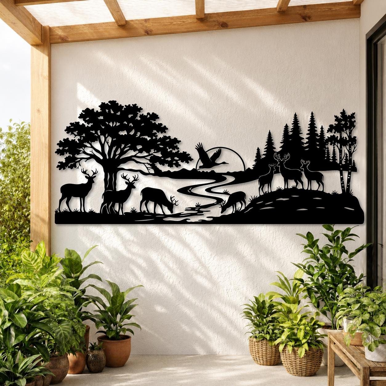 Art Mural Metalik – Dreri · Modeli 5 – punim artizanal çeliku nga AR-TI Atelier – foto 9