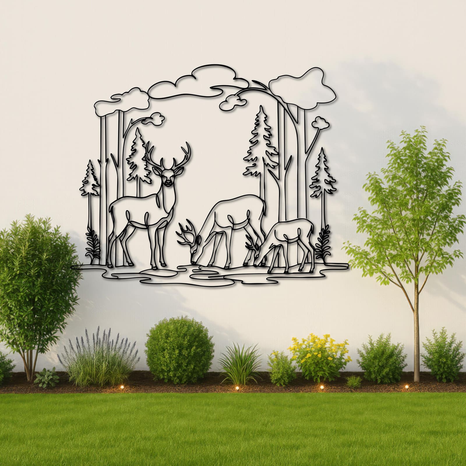 Art Mural Metalik – Familja e Drerëve – punim artizanal çeliku nga AR-TI Atelier – foto 9