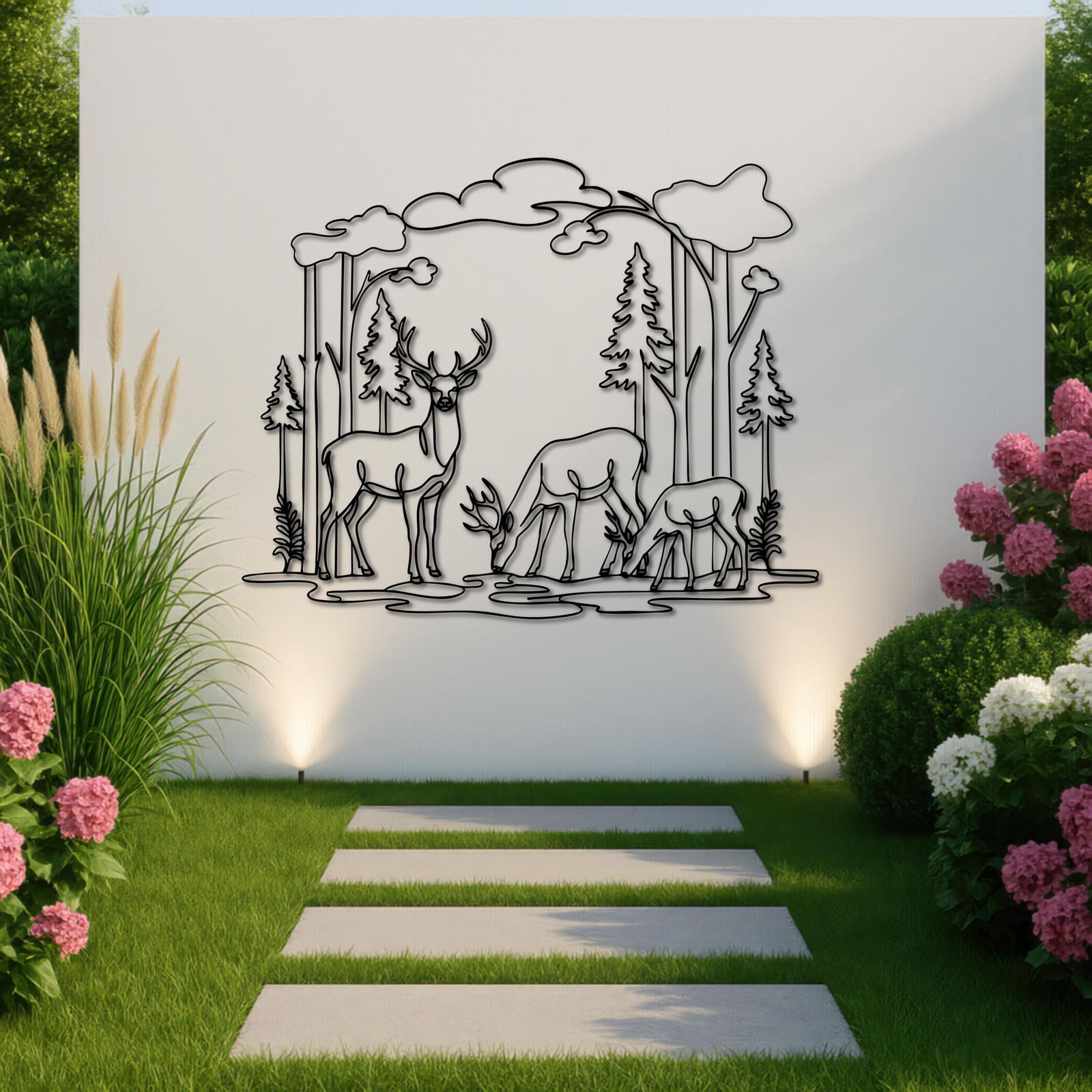 Art Mural Metalik – Familja e Drerëve – punim artizanal çeliku nga AR-TI Atelier – foto 10