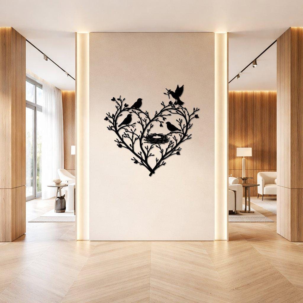 Art Mural Metalik – Foleja Zemër – punim artizanal çeliku nga AR-TI Atelier – foto 4