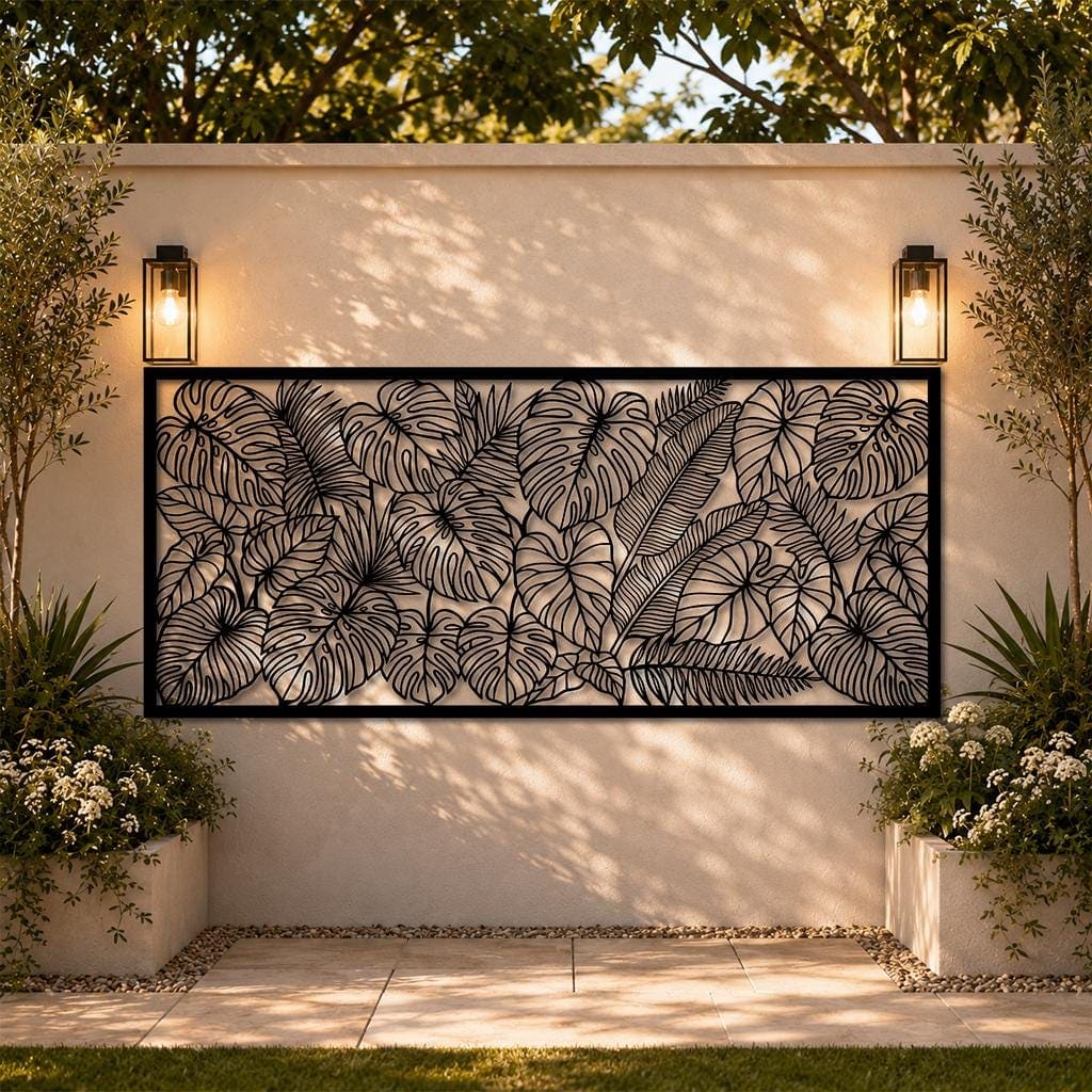 Art Mural Metalik – Gjethet Tropikale – punim artizanal çeliku nga AR-TI Atelier – foto 6
