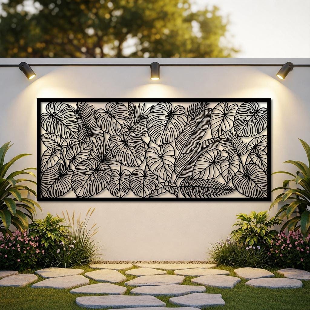 Art Mural Metalik – Gjethet Tropikale – punim artizanal çeliku nga AR-TI Atelier – foto 7