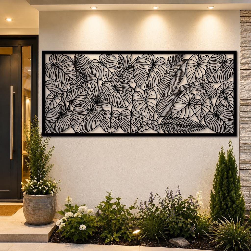 Art Mural Metalik – Gjethet Tropikale – punim artizanal çeliku nga AR-TI Atelier – foto 9