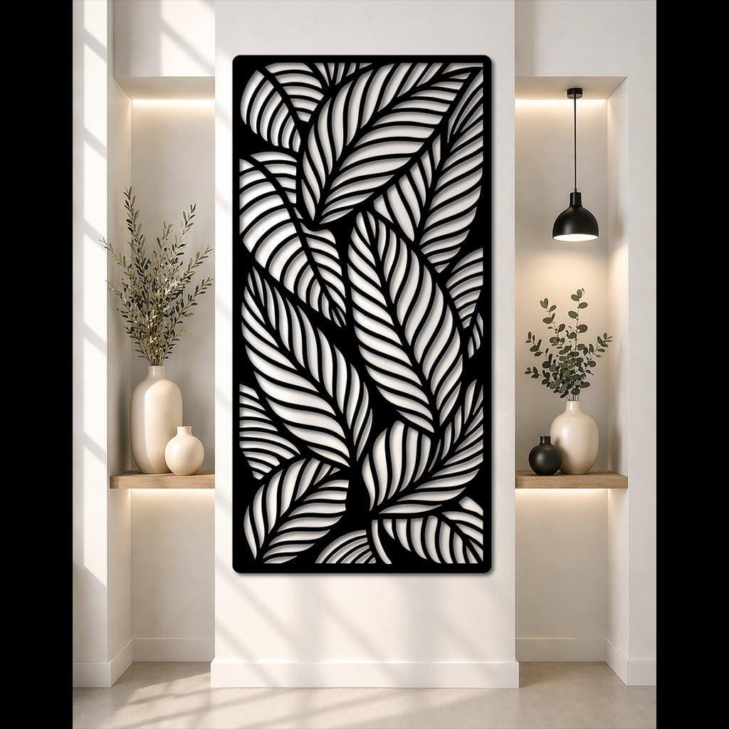 Art Mural Metalik – Gjethja Botanike – punim artizanal çeliku nga AR-TI Atelier – foto 3