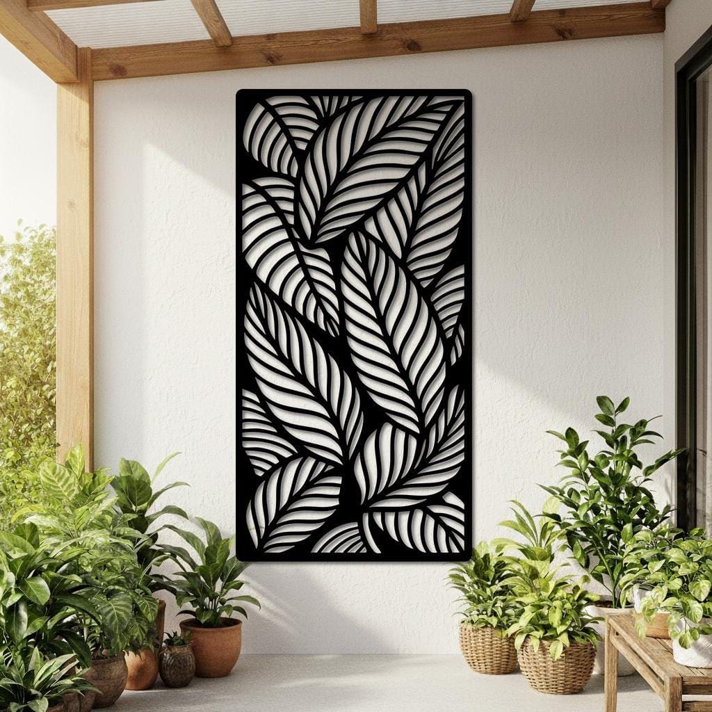 Art Mural Metalik – Gjethja Botanike – punim artizanal çeliku nga AR-TI Atelier – foto 7