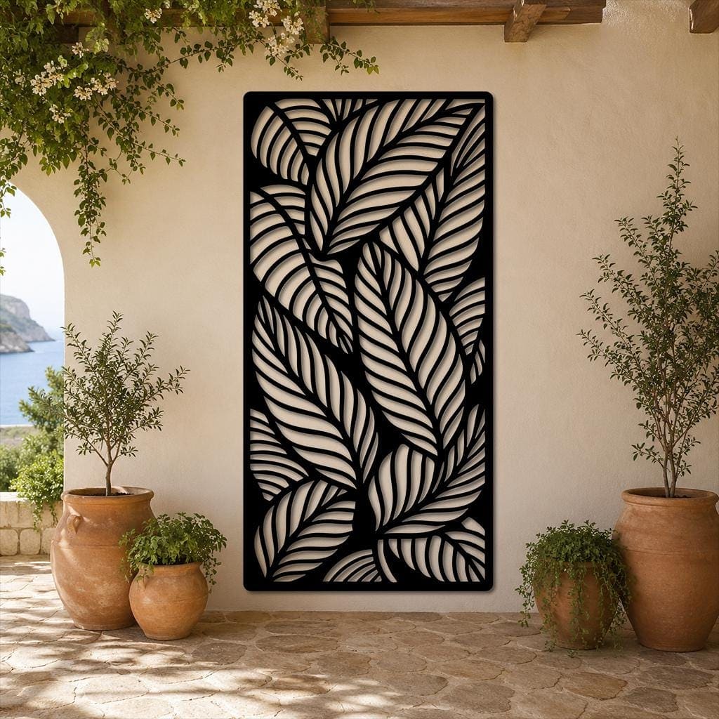 Art Mural Metalik – Gjethja Botanike – punim artizanal çeliku nga AR-TI Atelier – foto 8