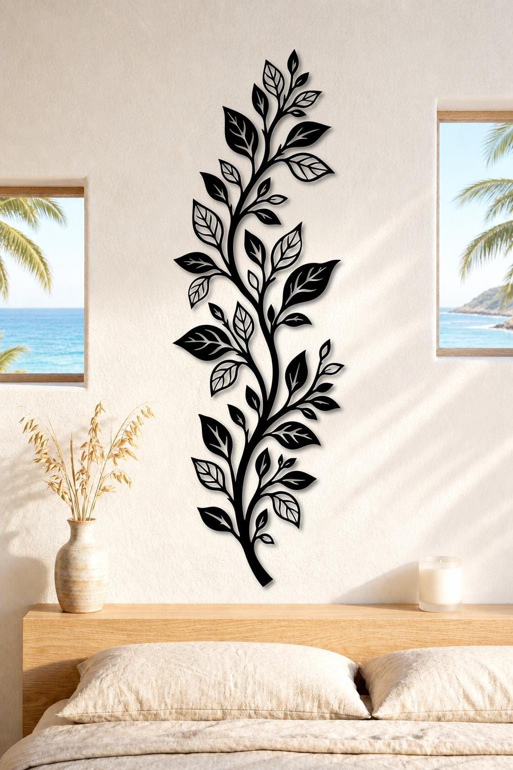 Art Mural Metalik – Gjethja Vertikale – punim artizanal çeliku nga AR-TI Atelier – foto 6
