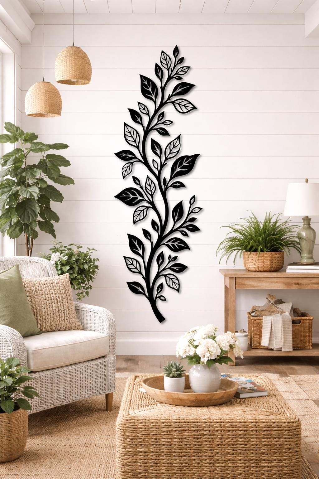 Art Mural Metalik – Gjethja Vertikale – punim artizanal çeliku nga AR-TI Atelier – foto 8