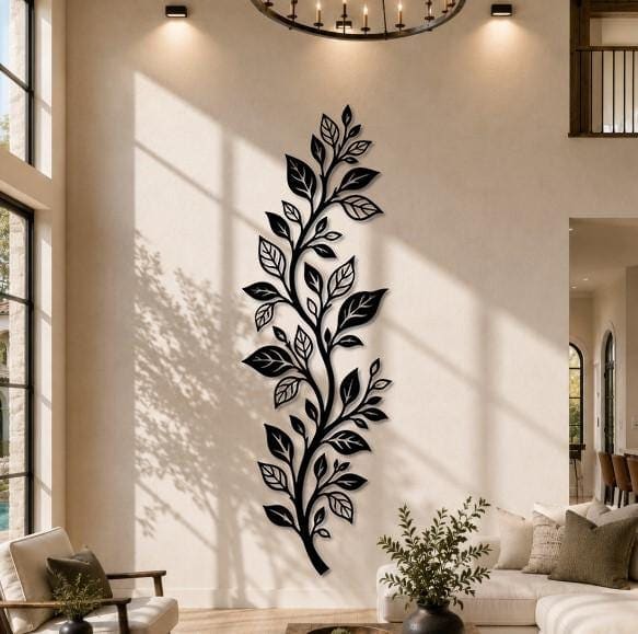 Art Mural Metalik – Gjethja Vertikale – punim artizanal çeliku nga AR-TI Atelier – foto 10